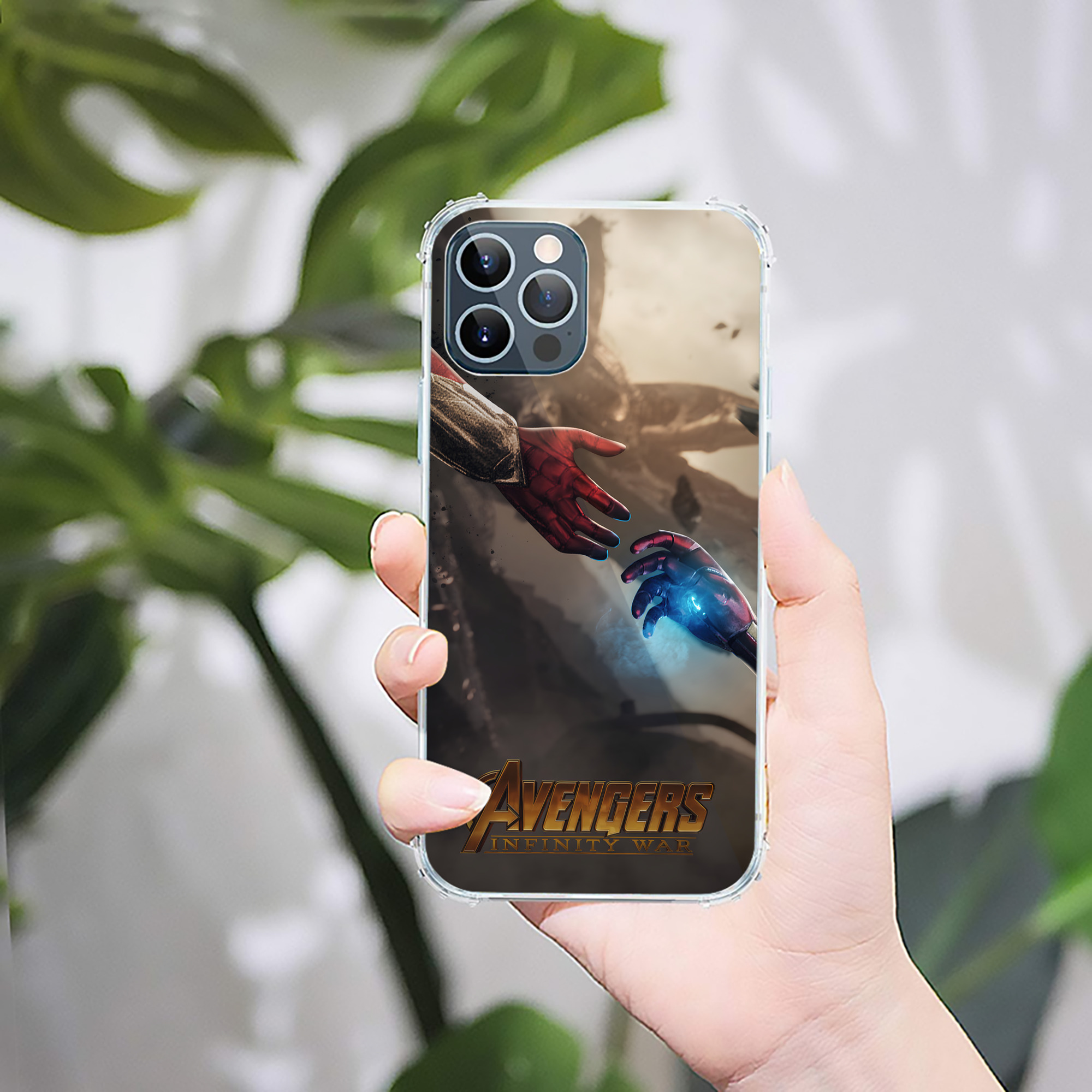 （画像用） アベンジャーズ The Avengers 【iPhone 12シリーズ対応】透明スマホケース（クリアソフトケース）